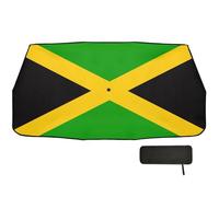 National Flag of Jamaica Umbrella car Shade Front Windshield Foldable Sunscreen Block windscreen Protector de parabrisas