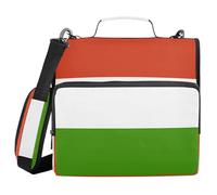 National Flag of Madagascar 3 Ringing 1.5 inch Organizer Binder with Handle Waterproof School Supplies Organizer for School and Office
