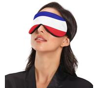 National Flag of The Central African Republic Travel Essential Sleep Mask with Elastic Adjustable Band Blackout with Adjustable Elastic Strap Sleep Mask Travel Home Nap Rest