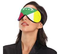 National Flag of The Comoros Travel Essential Sleep Masks with Elastic Adjustable Band Blackout with Adjustable Strap Sleep Masks Flight, Travel, Nap