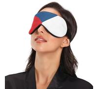 National Flag of The Czech Republic Travel Essential Sleep Mask with Elastic Adjustable Band Blackout with Adjustable Elastic Strap Sleep Mask Travel Home Nap Rest