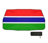 National Flag of The Gambia Umbrella car Shade Front Windshield Foldable Sunscreen Block windscreen Protector de parabrisas