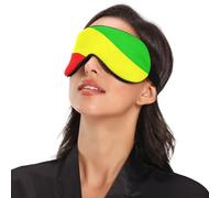 National Flag of The Republic of The Congo Travel Essential Sleep Mask with Elastic Adjustable Band Blackout with Adjustable Elastic Strap Sleep Mask Travel Home Nap Rest