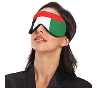 National Flag of The United Arab Emirates Travel Essential Sleep Mask for Side Sleeper with Elastic Adjustable Band Blackout with Adjustable Strap Sleep Mask for Side Sleeper Travel Work Nap