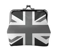 National Flag Of The United Kingdom Printing Coin Purse, Lightweight Minimalist Wallet For Music Festivals And Concerts, Black, One Size