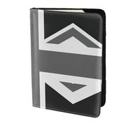 National Flag Of The United Kingdom Printing Cowhide Passport Holder,Passport Cover,Travel Card Cover Case For Men Women,Documents Protector, Black, One Size