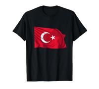 National Flag of Turkey Value Graphic T-Shirt, Men, Black, S