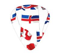 National flag Printed pick set - 12 pieces, thin, medium and thick guitar picks, suitable for guitar, bass, electric guitar and ukulele