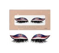 National Flag Shape Eye Wigs Lashes with Eye Shadow, Reusable Flag False Eyelashes, 3D Natural Eyes Shadow Eyelash Makeup Stickers for Sports Game Party (United States 1set)
