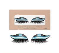 National Flag Shape Eye Wigs Lashes with Eye Shadow, Reusable Flag False Eyelashes, 3D Natural Eyes Shadow Eyelash Makeup Stickers for Sports Game Party (Argentina 1set)