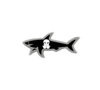 National Flag Shark Decorative Stickers, 5-Pack, Country Design, 3D Waterproof Vinyl Decals for Laptops, Phone, Pad, Skateboard, Guitars, Bicycle, Motorcycle, Helmet (Skull *5pcs)