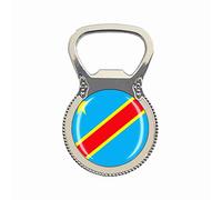 National Flag Style The Democratic Republic of the Congo Fridge Magnet Travel Souvenir Gift Beer Bottle Opener Collection Home Kitchen Refrigerator Decoration Magnetic Sticker Magnet