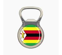 National Flag Style Zimbabwe Fridge Magnet Travel Souvenir Gift Beer Bottle Opener Collection Home Kitchen Refrigerator Decoration Magnetic Sticker Magnet