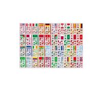 National Flag Waterproof Temporary Tattoos, Football Fan Face & Body Decals For World Cup Match Day(EG)