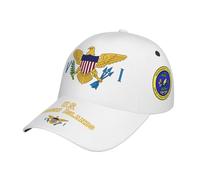 National Flags Baseball Cap for Men Women, Fashion Adjustable Sun Protection Visor Caps Trucker Hat Patriotic Caps, U.s. Virgin Islands Flag 11, One size