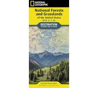 National Forests and Grasslands of the US Map : Destination Touring map & guide