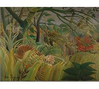 National Gallery 1000 Piece Jigsaw Puzzle - Surprised! By Henri Rousseau - Made In The UK - Incredibly Detailed - Hi-def Image - 100% Recycled Puzzle Board