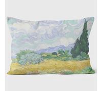 National Gallery A Wheatfield, With Cypresses - Vincent Van Gogh Cushion