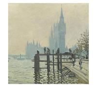 National Gallery Company The Thames Below Westminster 3D Effect Greetings Card