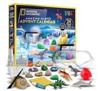NATIONAL GEOGRAPHIC 2025 Science Kit & Rock Collection Advent Calendar - Science Christmas Countdown Calendar with 24 Days of Science Experiments, Gemstones & More, STEM Projects for Kids Ages 8-12