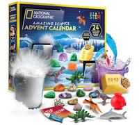National Geographic 2026 Science Kit & Rock Collection Advent Calendar | Science Christmas Countdown Calendar with 24 Days of Science Experiments, Gemstones & More, STEM Projects for Kids Ages 8-12