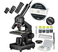 National Geographic 9039100 40x1024 Microscope set for children and adults with light/translucency function and USB camera as well as extensive accessories including practical transport case, black