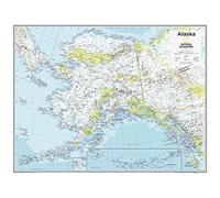 National Geographic: Alaska Wall Map - 28 x 22 inches - Laminated