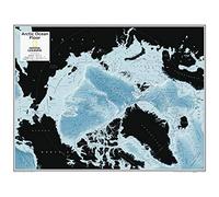 National Geographic: Arctic Ocean Floor Wall Map - 28 x 22 inches - Laminated
