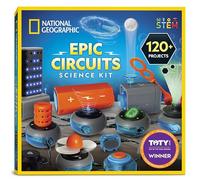 National Geographic Circuit Maker Kit - Electronics Kit for Kids with 120 Electrical Circuit Projects, Electric Circuit STEM Toy, Electronic Projects, Electrical Circuit Kit for Kids, Electricity Kit