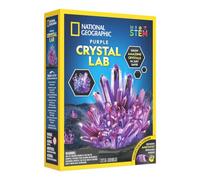 National Geographic Crystal Growing Kit for Kids - Educational Science Kits for Kids Age 8+ with Dazzling Purple Crystals and Authentic Amethyst Specimen | STEM Gifts for 8+ Year Old Boys and Girls