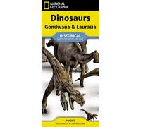 National Geographic Dinosaurs of Gondwana & Laurasia Map : (folded from the Archives)