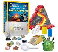 NATIONAL GEOGRAPHIC Earth Science Kit - 100+ Science Experiments & Activities for Kids, Crystal Growing, Volcano Science Kit, Rock Collection, STEM Project Toy for Boys & Girls