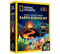 NATIONAL GEOGRAPHIC Earth Science Kit - Over 15 Science Experiments & STEM Activities for Kids, Includes Crystal Growing Kit, Volcano Science Kit