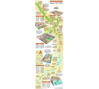 National Geographic: Egypts Nile Valley South Wall Map - 10 x 31.25 inches - Paper Rolled