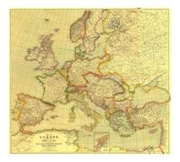 National Geographic: Europe 1915 World War 1 - Historic Wall Map Series - 31.5 x 28.5 inches - Laminated