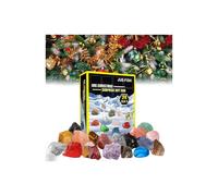 NATIONAL GEOGRAPHIC Gemstone Advent Calendar - 2024 Advent Calendar for Kids with 24 Gemstones to Open Each Day, Calendar with Mini Gem Digger