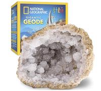 NATIONAL GEOGRAPHIC Gigantic Geode Kit - Break Open a Huge Geode with Crystals Inside, Earth Science Kit for Kids, Fun Geology Activity, Rocks and Minerals for Boys and Girls