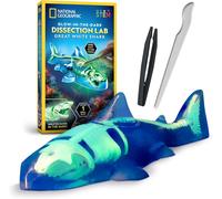National Geographic Glow in the Dark Shark Dissection Lab for Kids | Synthetic Great White Shark, 12 Glow in the Dark Bones and Organs, Refill Pack, Dissection Tools, Anatomy Learning