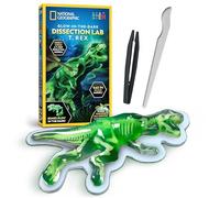 NATIONAL GEOGRAPHIC Glow in the Dark T. Rex Dissection Lab - Dissect a Synthetic Dinosaur, Build a 24 cm Glowing Tyrannosaurus Skeleton Model, Includes Refill Pack and Learning Guide, Dinosaur Toys