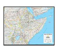 National Geographic: Horn of Africa Wall Map - 28 x 22 inches - Paper Rolled