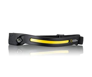 National Geographic Iluminos Stripe Headlamp with LED Strips, Rechargeable Battery and IR Sensor for On/Off by Hand Gesture