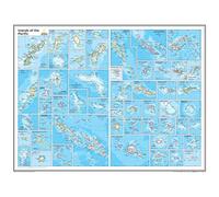 National Geographic: Islands of the Pacific Wall Map - 28 x 22 inches - Laminated