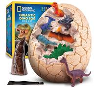 National Geographic Jumbo Dinosaur Egg Dig Kit with 12 Dino Figures