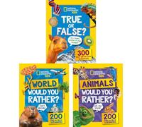 National Geographic Kids Game Books Collection: True or False?, World Would You Rather & Animals Would You Rather - Three Fun-Filled Illustrated Family Quiz Activity Books Pack (3-Book Set)