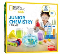 NATIONAL GEOGRAPHIC Kids Junior Chemistry Set - Complete Early Learning Lab Kit with 50 Science Experiments for Kids and 20+ Lab Tools, Kids Chemistry Set, Science Experiments for Kids 4-6
