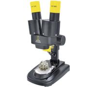 National Geographic Stereo Microscope 20x | Adjustable eye distance, 12 mineral samples, Battery powered, For observing plants, insects, coins and stones