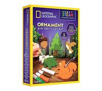 National Geographic Kids Ornament Air Dry Modelling Clay - Self Hardening Clay with Stencils and Tools | STEM Activity Gifts for 8+ Year Old Boys and Girls