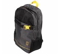 NATIONAL GEOGRAPHIC Lightweight Travel Backpack for Hiking, Trekking | Waterproof, Multiple Pockets, Adjustable Belt, Padded | 18L | Eco-Friendly | Black and Yellow