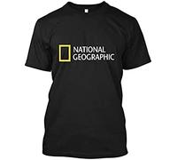 National Geographic Logo Short Sleeve Men's Men T Shirt Black