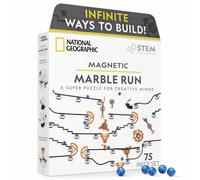 National Geographic Magnetic Marble Run - Super Fun Engineering and Construction Toys with Magnets and Marbles for Kids | Activity Building Games |